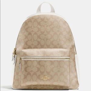 Coach Charlie backpack in signature canvas